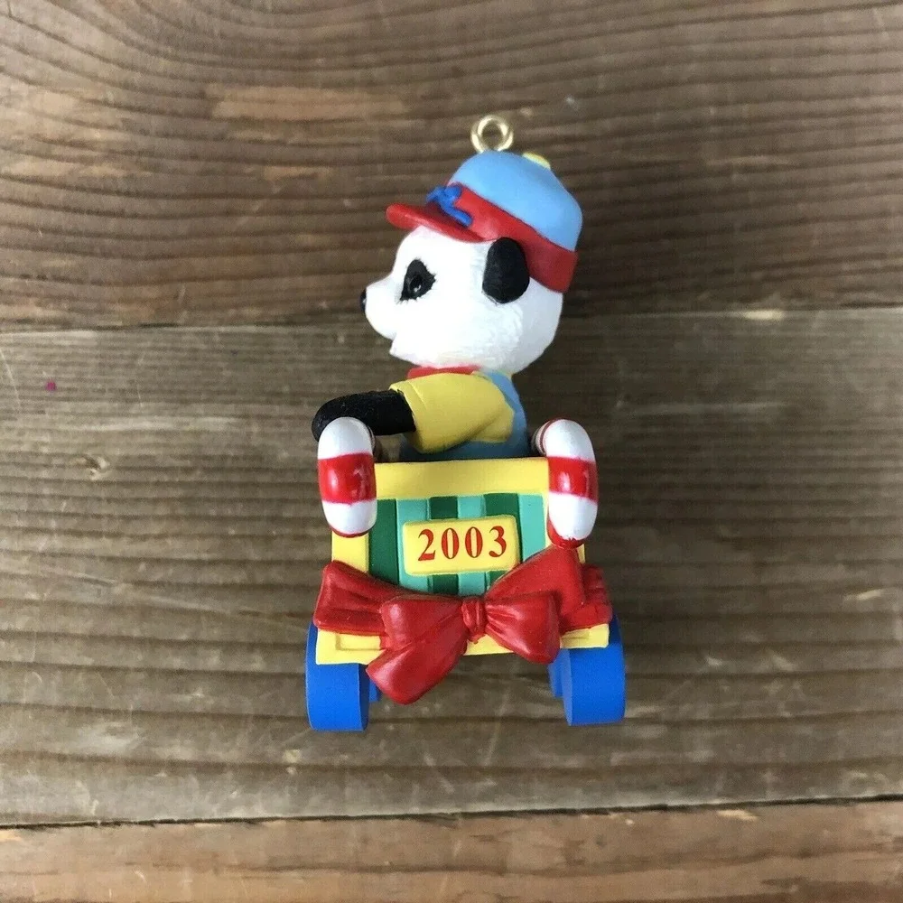 2003 Hallmark Keepsake Ornament Child's 3rd Third Christmas Holiday Panda‎ Bear